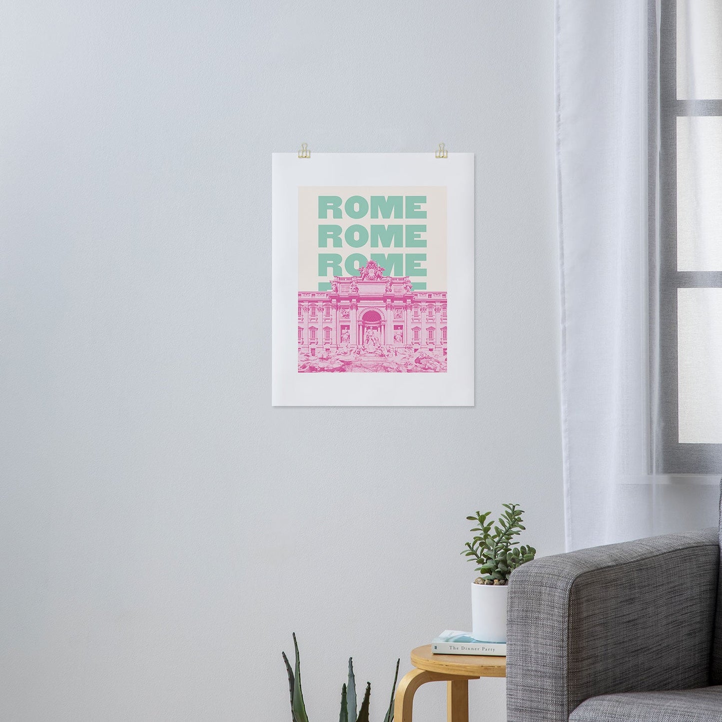 April Lane Art Rome Trevi Fountain Art Print