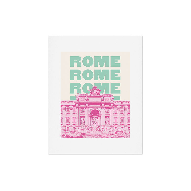 April Lane Art Rome Trevi Fountain Art Print