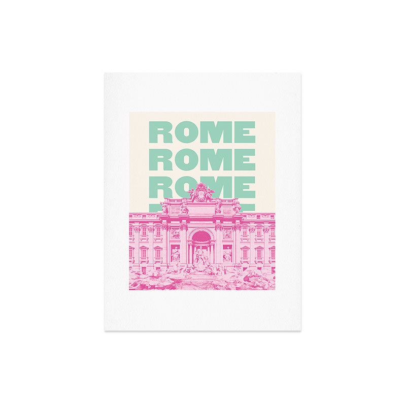 April Lane Art Rome Trevi Fountain Art Print