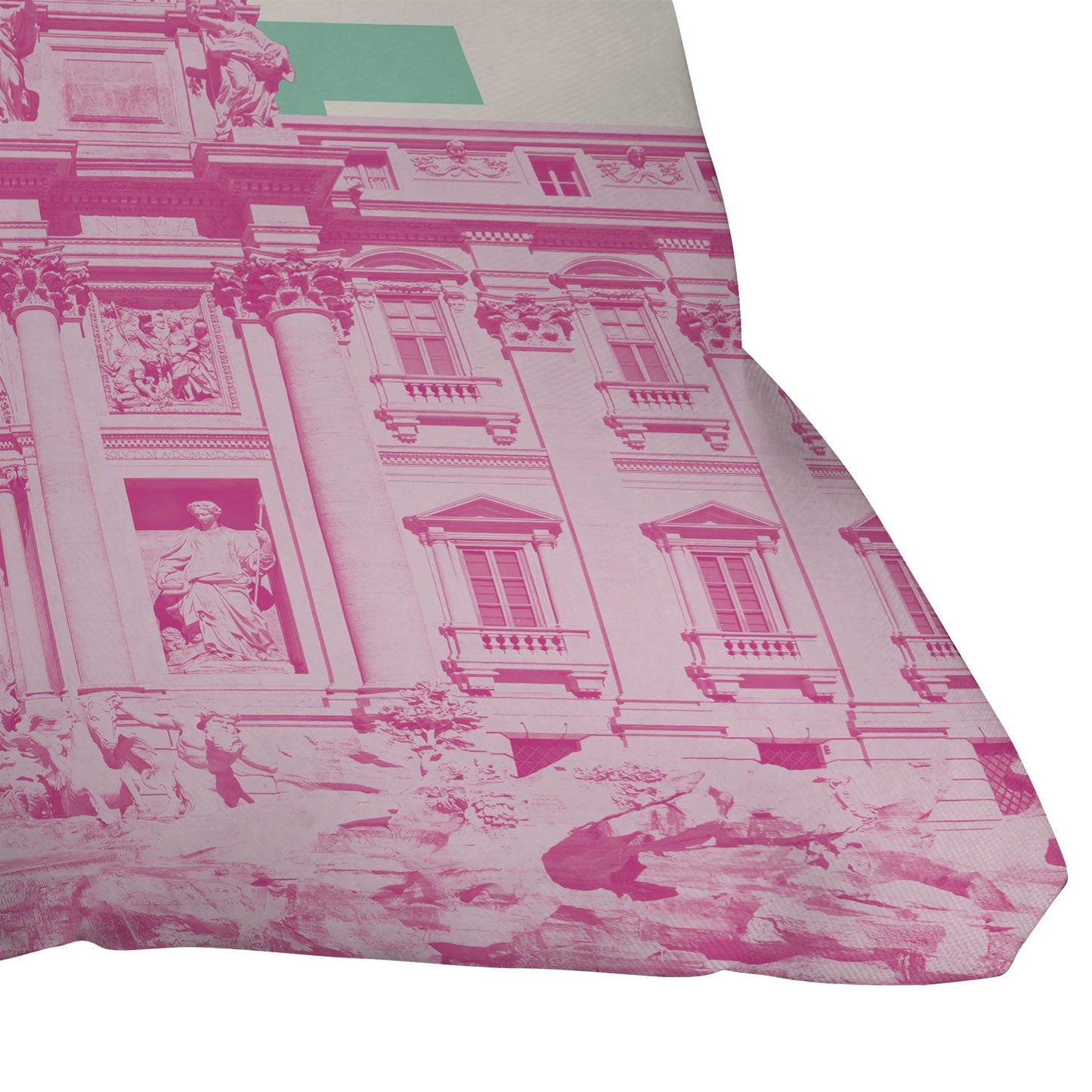 April Lane Art Rome Trevi Fountain Outdoor Throw Pillow