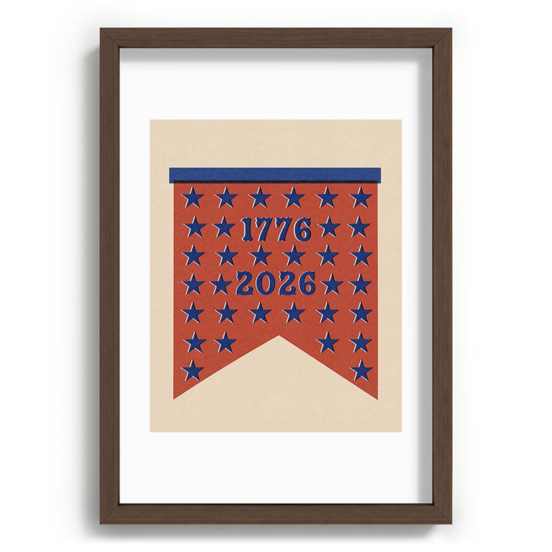 DENY Designs Star Banner Recessed Framing Rectangle