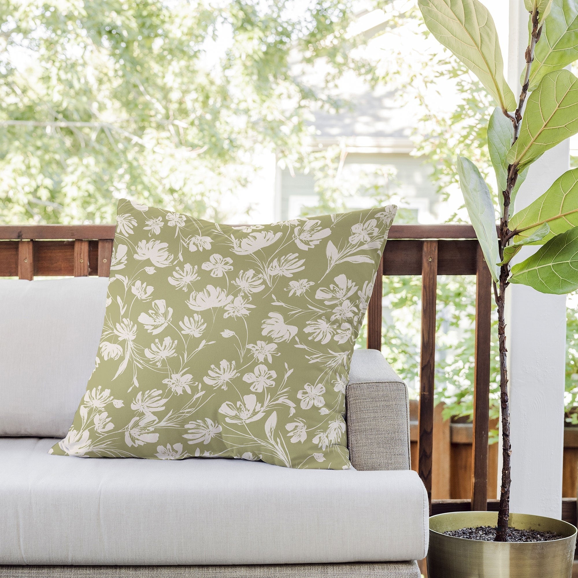 Gabriela Fuente Martine Outdoor Throw Pillow