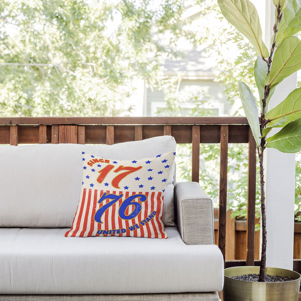 DENY Designs 1776 Stars Outdoor Throw Pillow