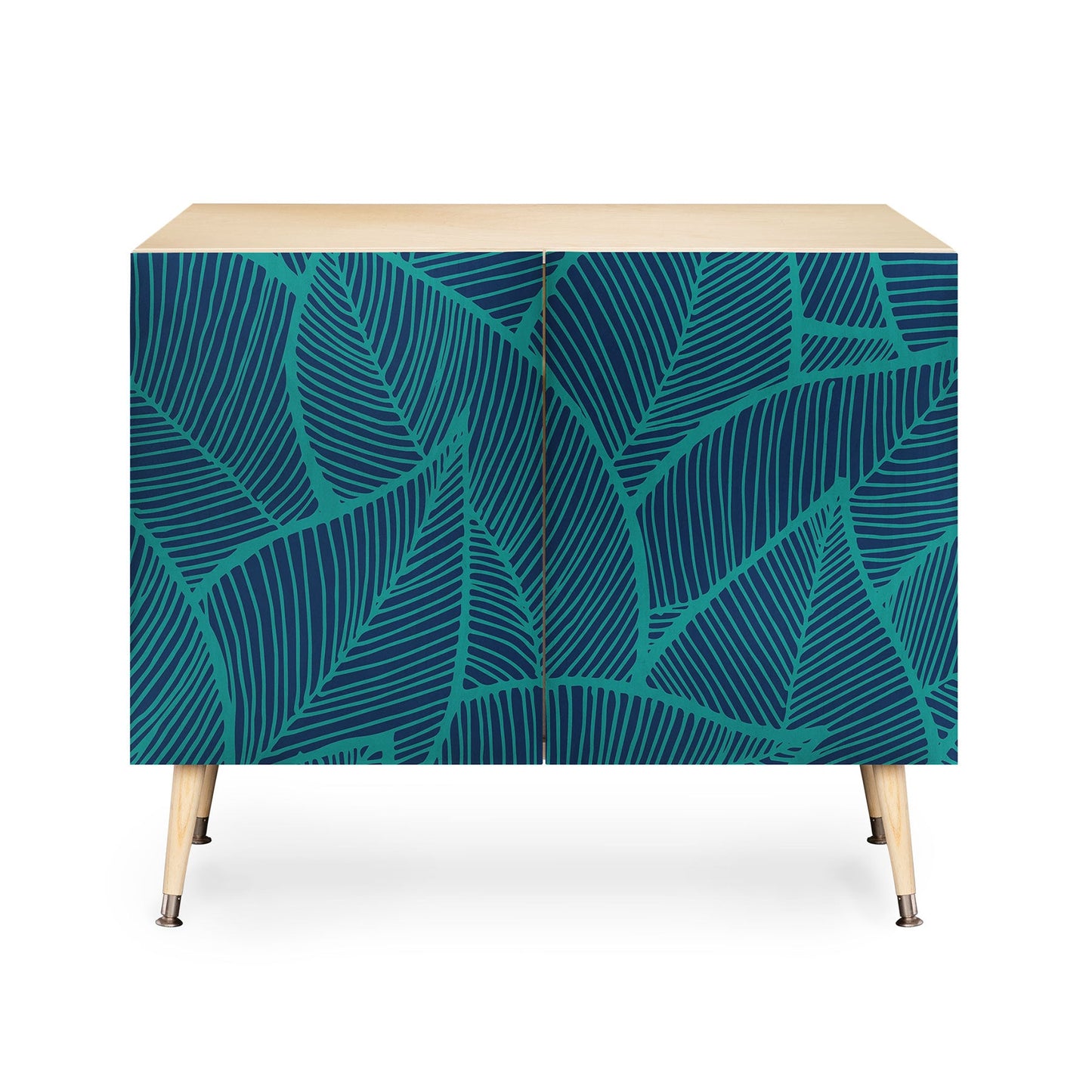 Arcturus Blue Green Leaves Credenza