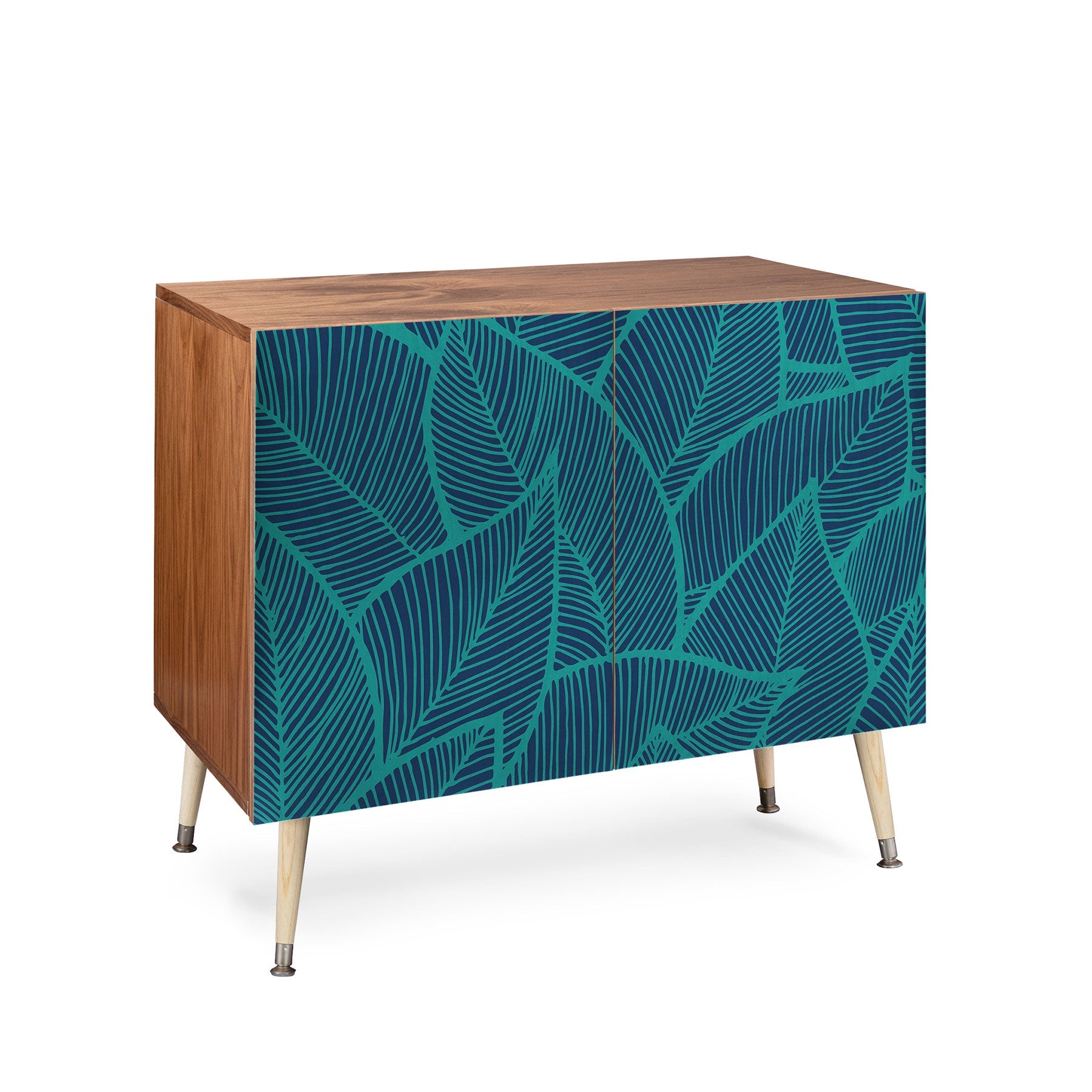 Arcturus Blue Green Leaves Credenza