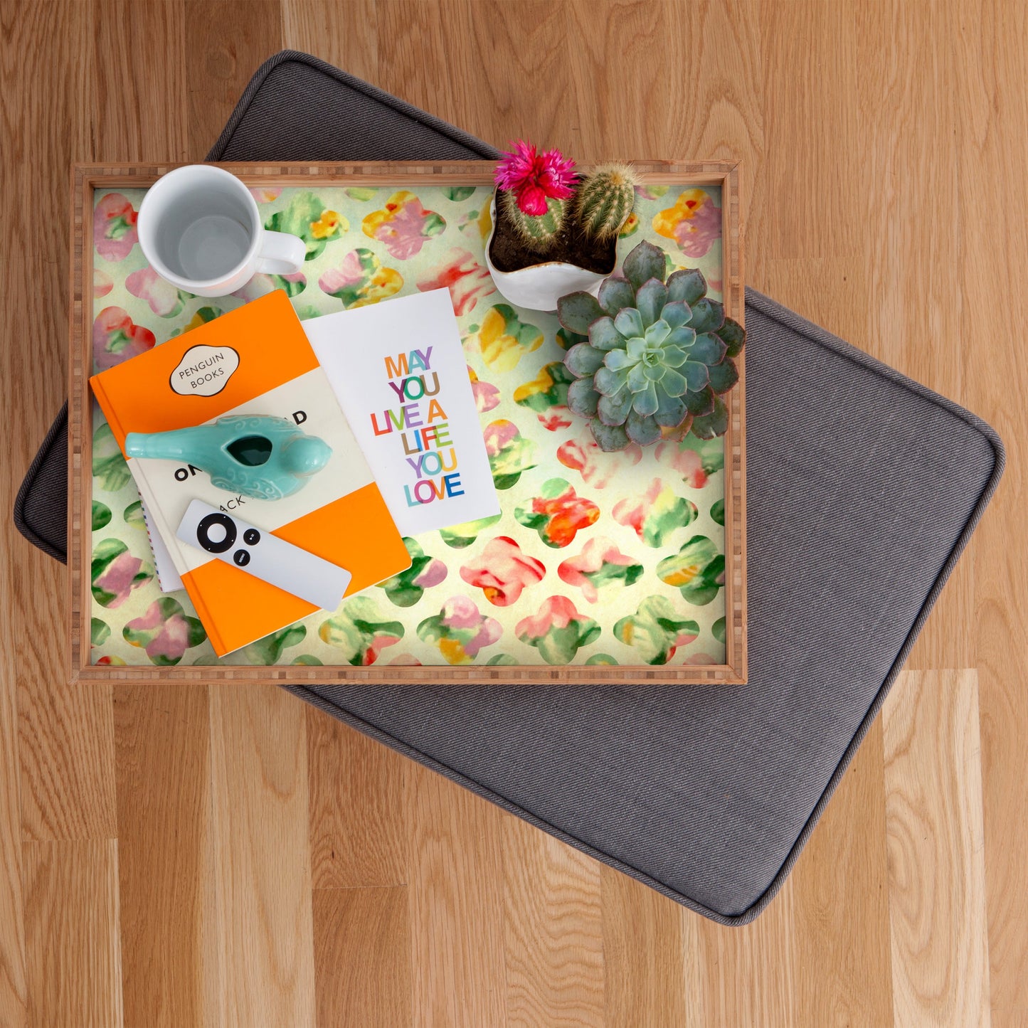 Arcturus Clover Round Rectangular Tray
