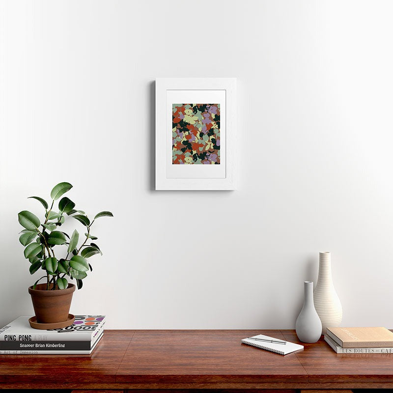 Marta Barragan Camarasa Retro Bloom Medley Framed Art Print