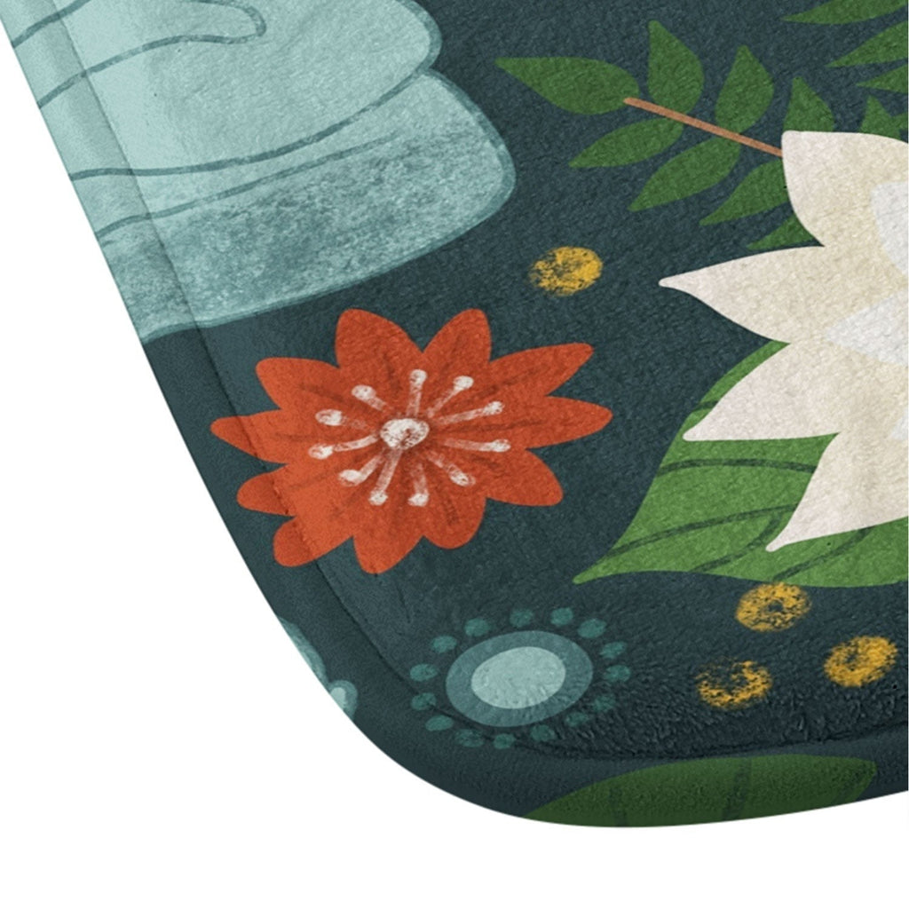 Design by Spark Meditating Lotus Buddha Memory Foam Bath Mat