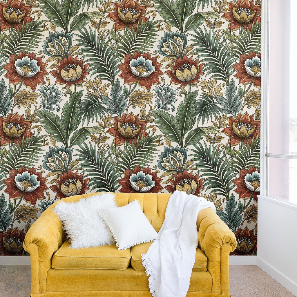 Marta Barragan Camarasa Retro Jungle Garden Wall Mural
