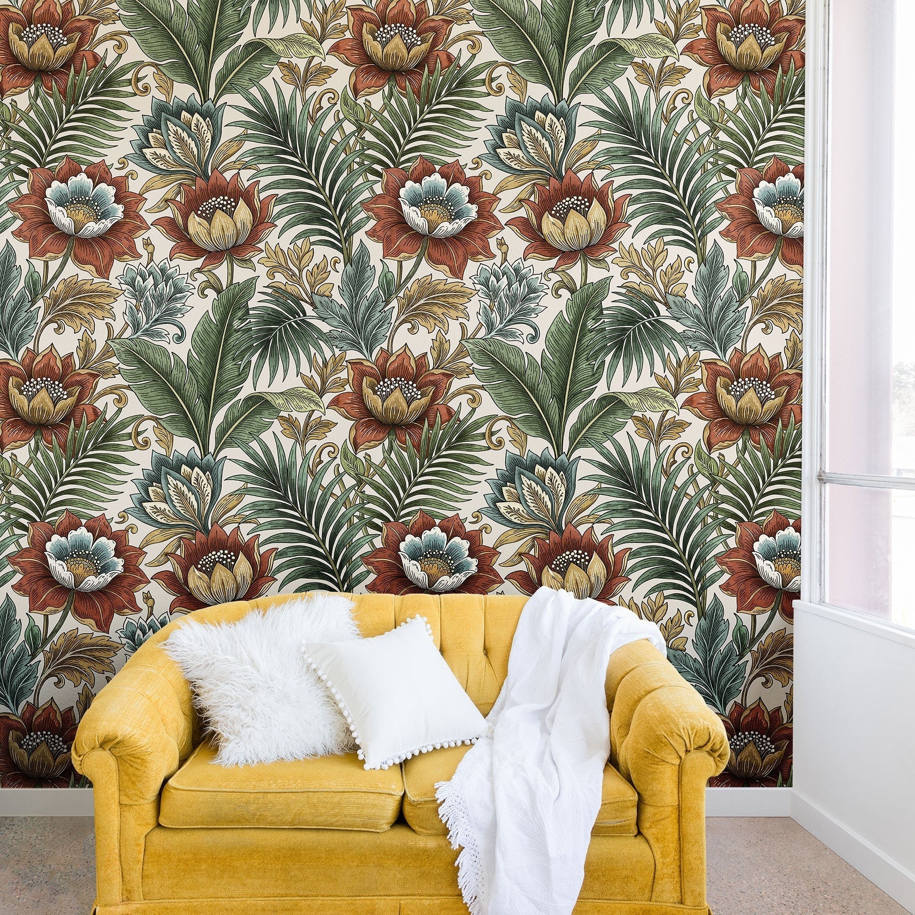 Marta Barragan Camarasa Retro Jungle Garden Wall Mural