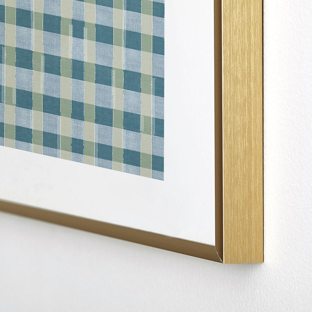 Marta Barragan Camarasa Country Style Checks Metal Framed Art Print