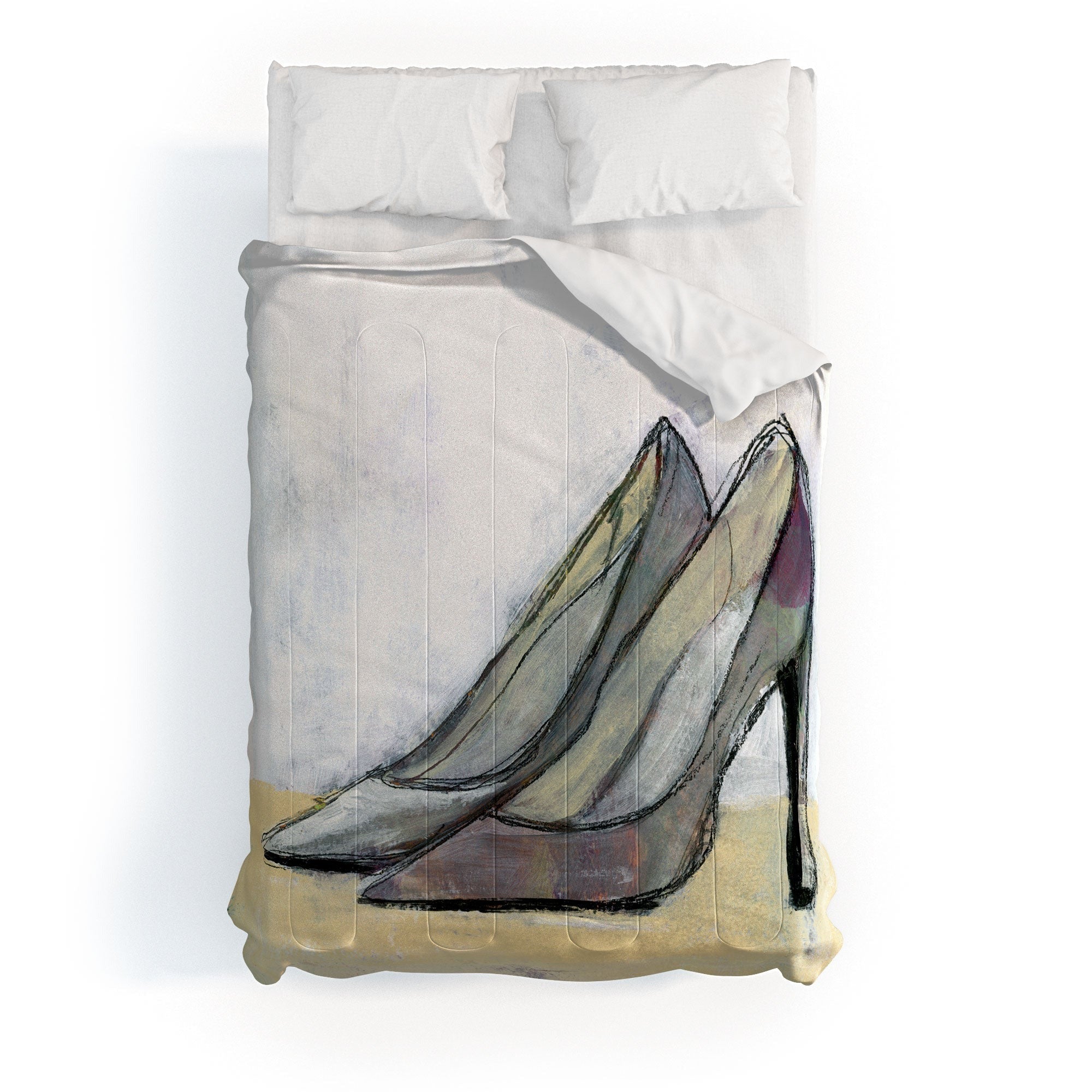 Sophia Buddenhagen Grey Stiletto Comforter