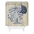 DENY Designs Liberty and Justice Woman Shower Curtain