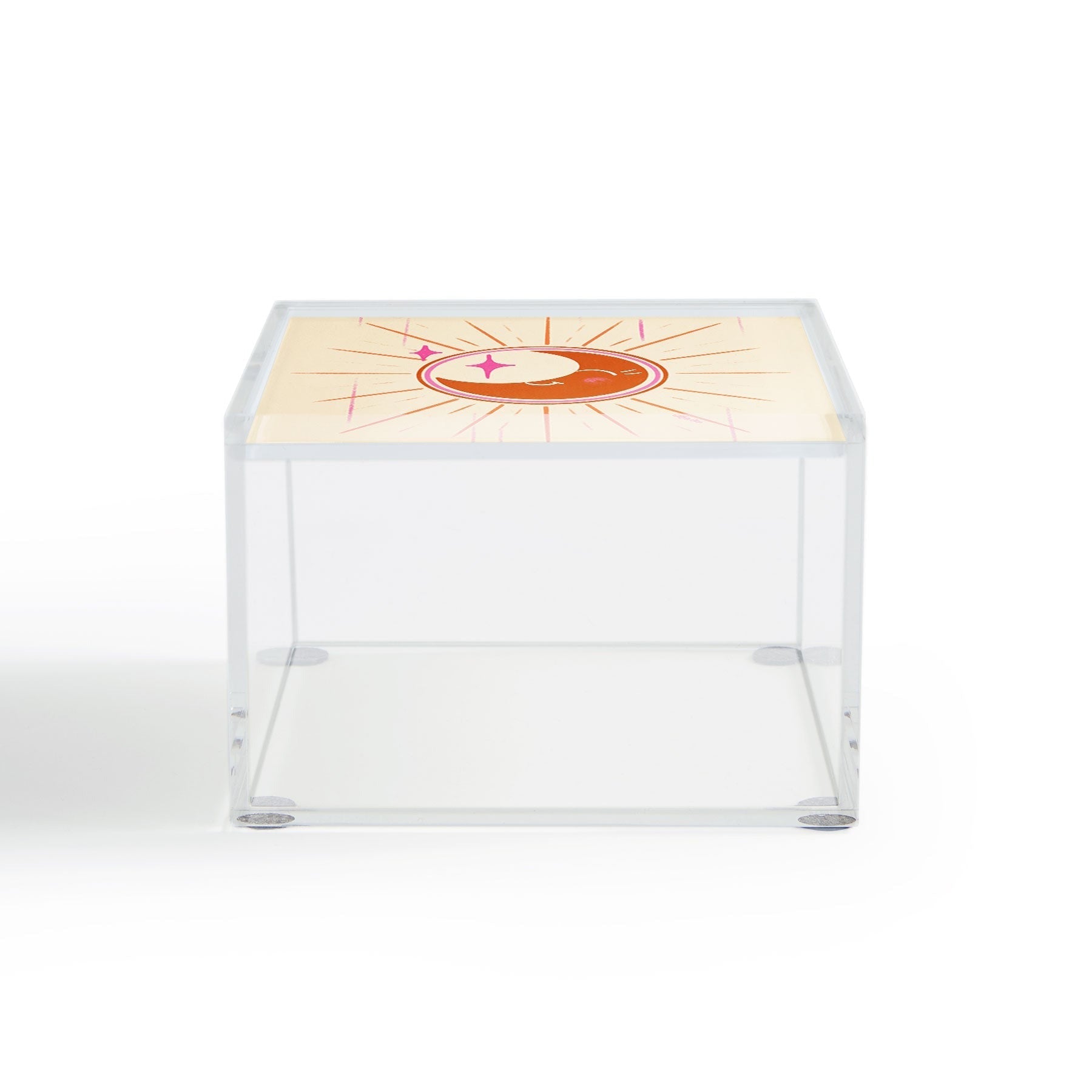 Little Om Celestial Moon cream Acrylic Box