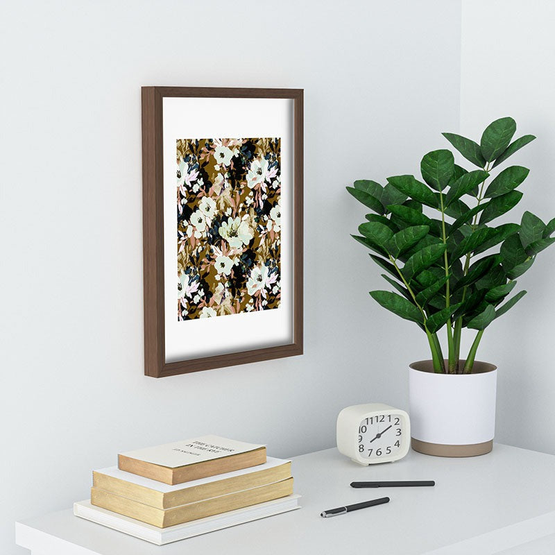 Marta Barragan Camarasa Romantic Floral Fusion Recessed Framing Rectangle