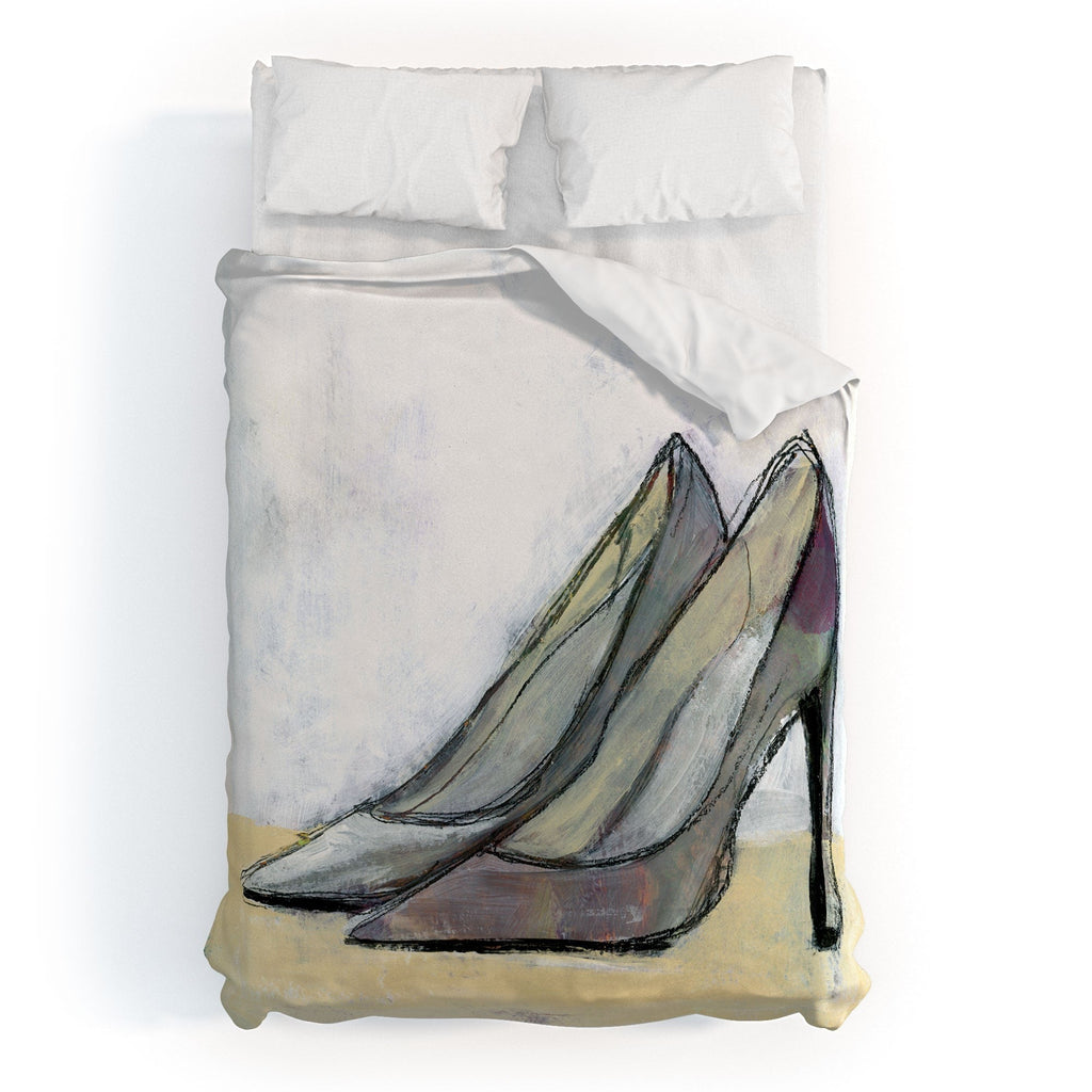 Sophia Buddenhagen Grey Stiletto Duvet Cover