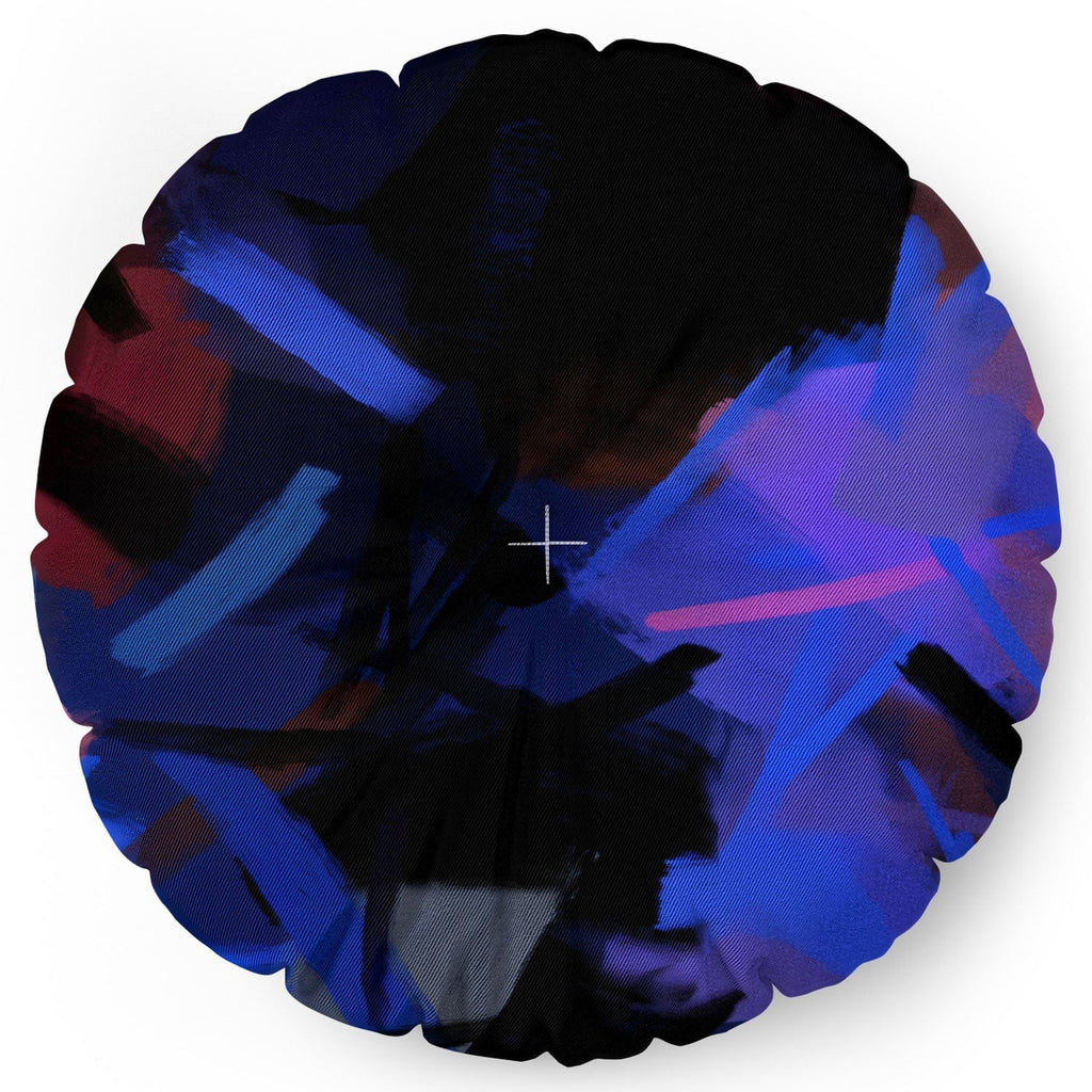 83 Oranges Midnight Sparks Floor Pillow Round