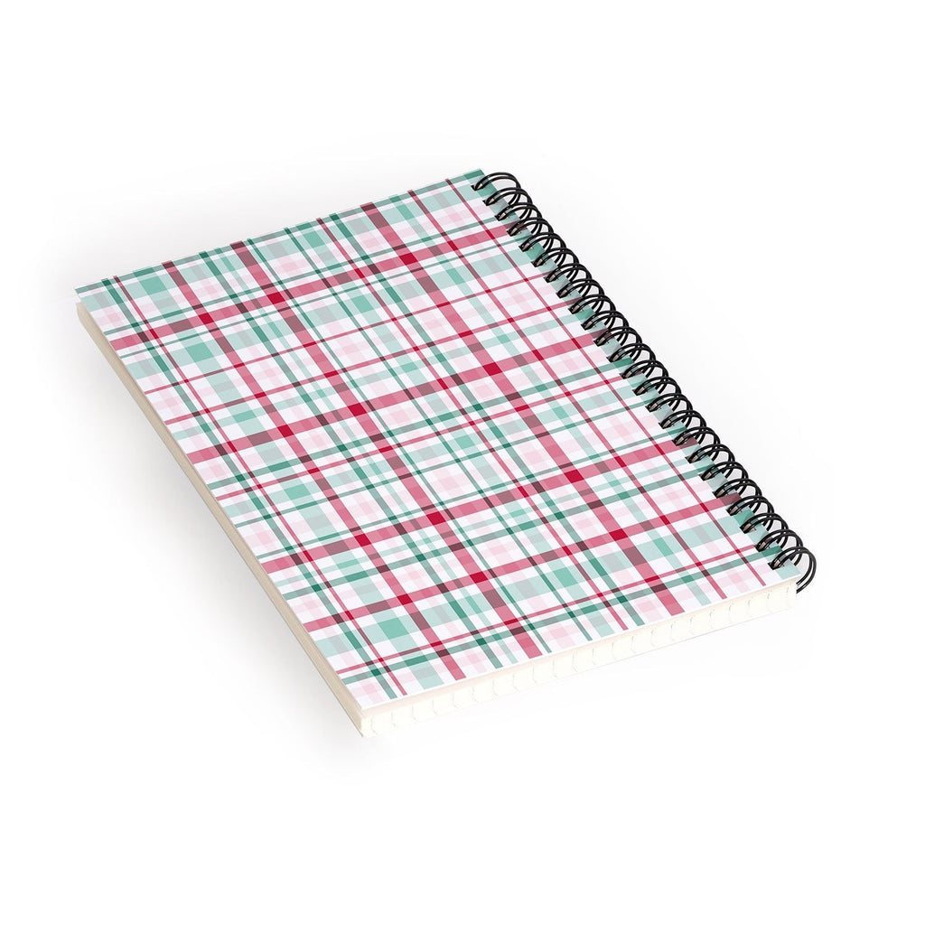 Lisa Argyropoulos Merry Vintage Plaid Spiral Notebook