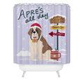 Design by Spark St Bernard Apres All Day Shower Curtain