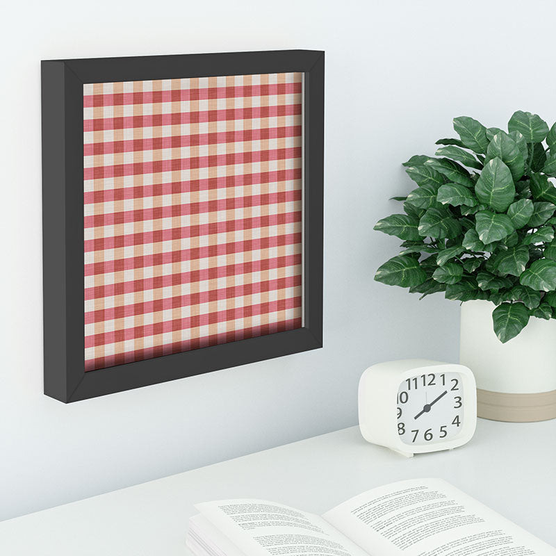 Avenie Cozy Gingham Recessed Framing Square