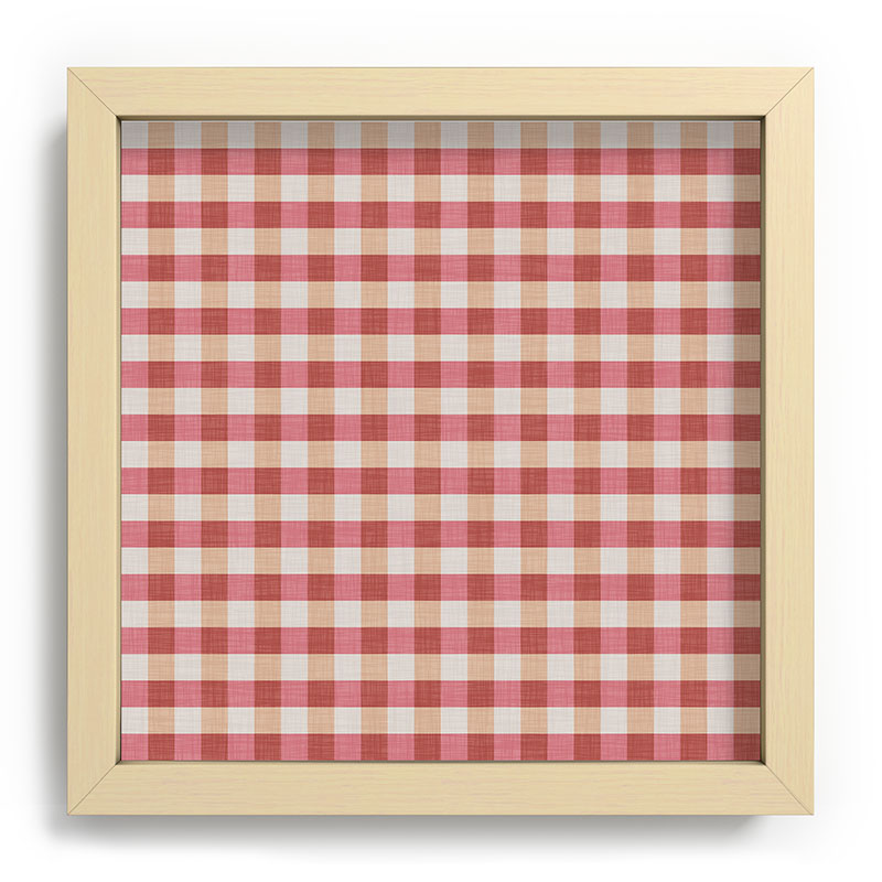 Avenie Cozy Gingham Recessed Framing Square