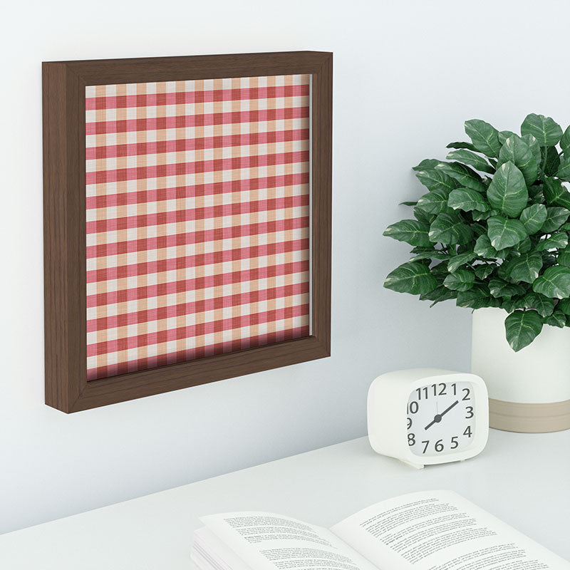 Avenie Cozy Gingham Recessed Framing Square