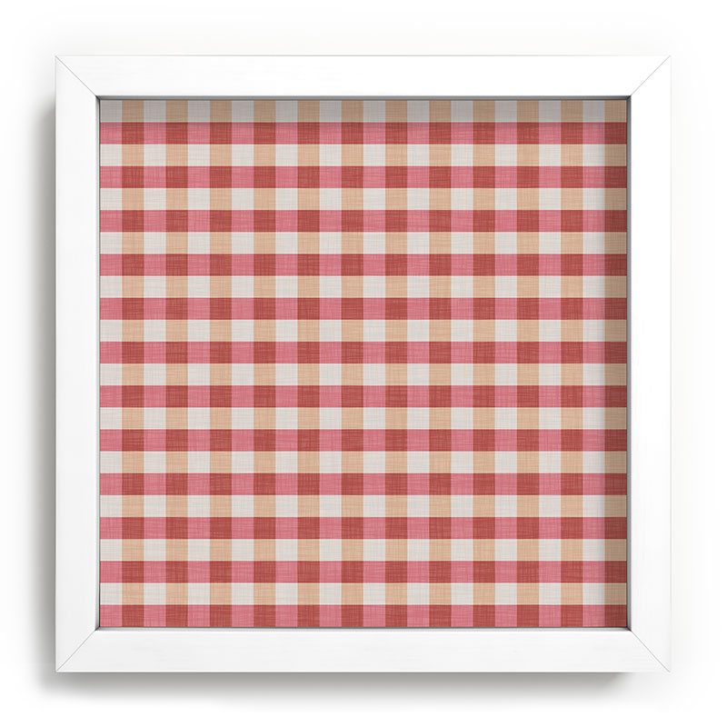 Avenie Cozy Gingham Recessed Framing Square