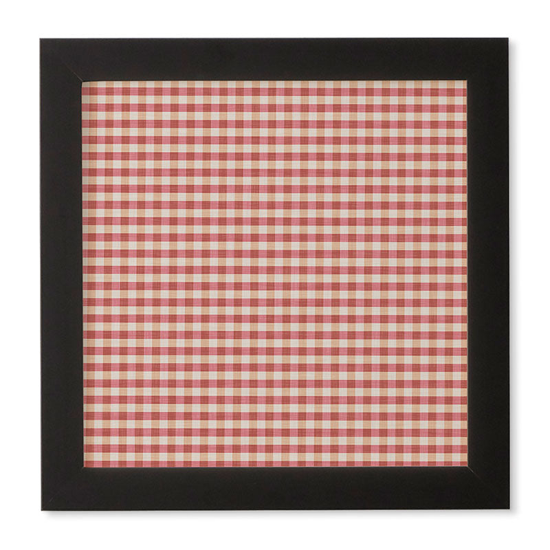 Avenie Cozy Gingham Framed Wall Art