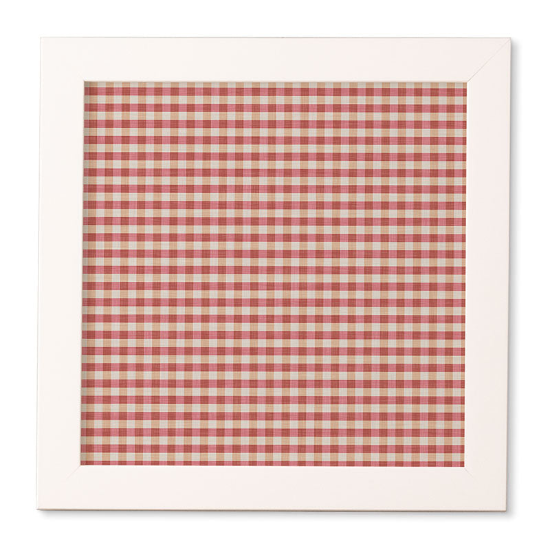 Avenie Cozy Gingham Framed Wall Art