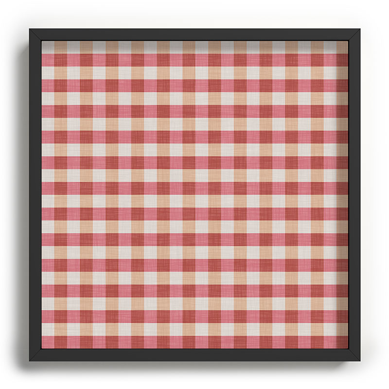 Avenie Cozy Gingham Recessed Framing Square