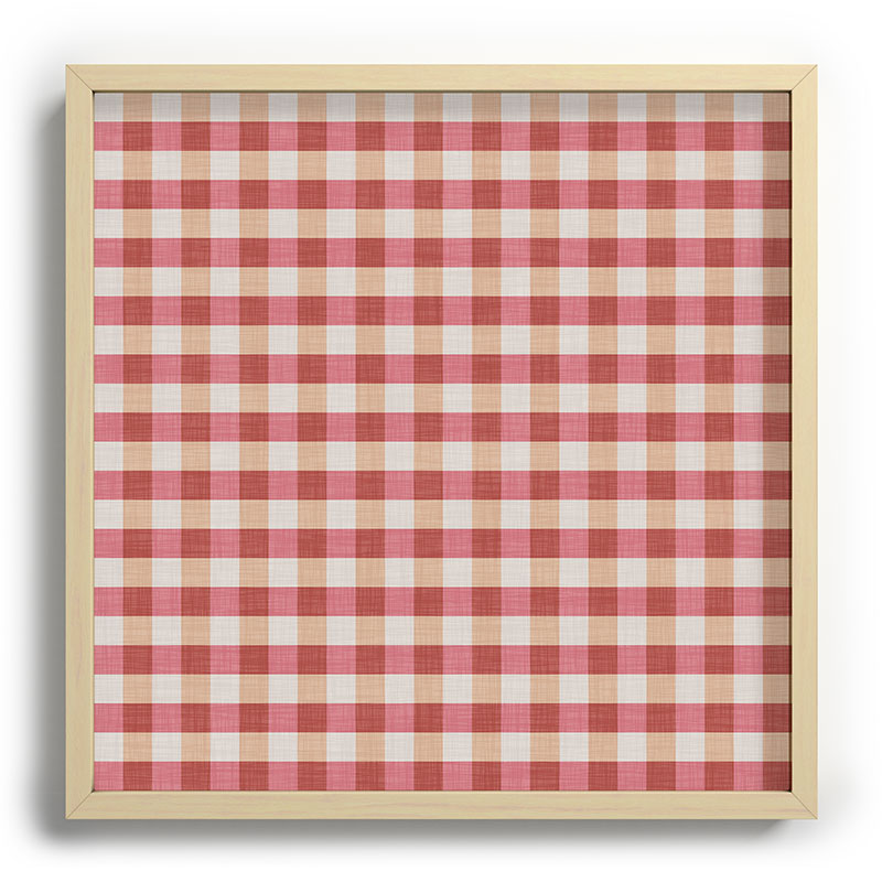 Avenie Cozy Gingham Recessed Framing Square