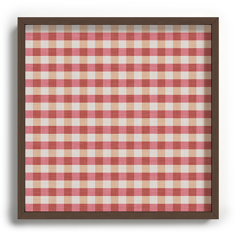 Avenie Cozy Gingham Recessed Framing Square