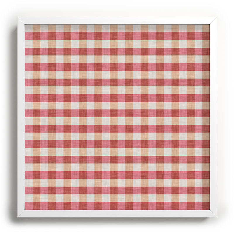 Avenie Cozy Gingham Recessed Framing Square