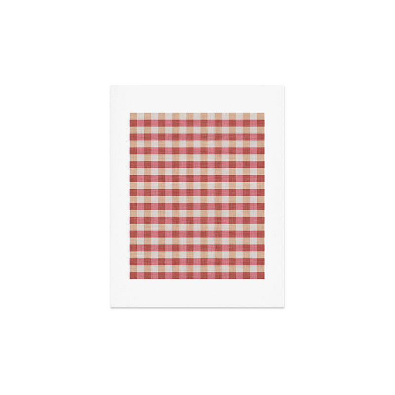 Avenie Cozy Gingham Art Print