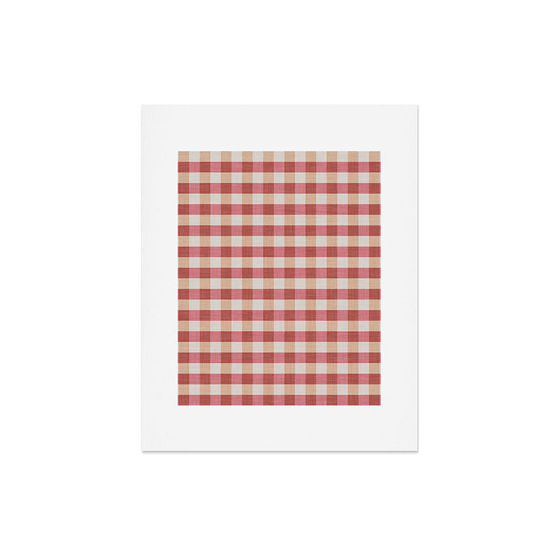 Avenie Cozy Gingham Art Print