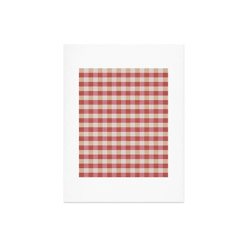 Avenie Cozy Gingham Art Print