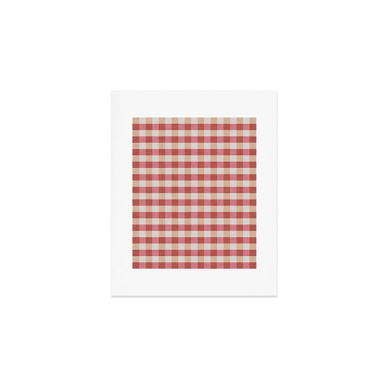 Avenie Cozy Gingham Art Print
