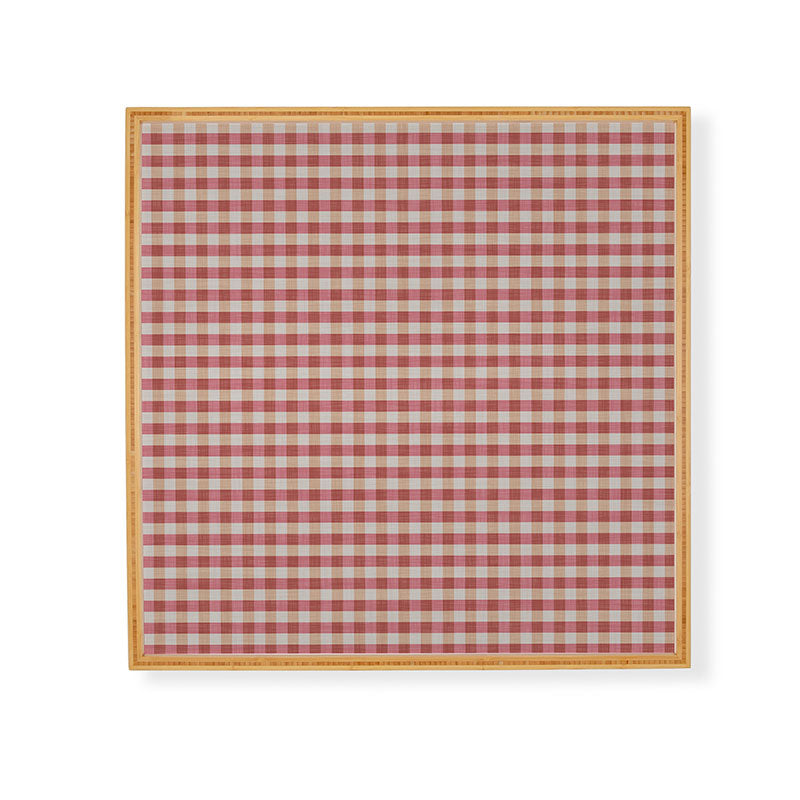 Avenie Cozy Gingham Framed Wall Art