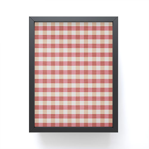 Avenie Cozy Gingham Framed Mini Art Print