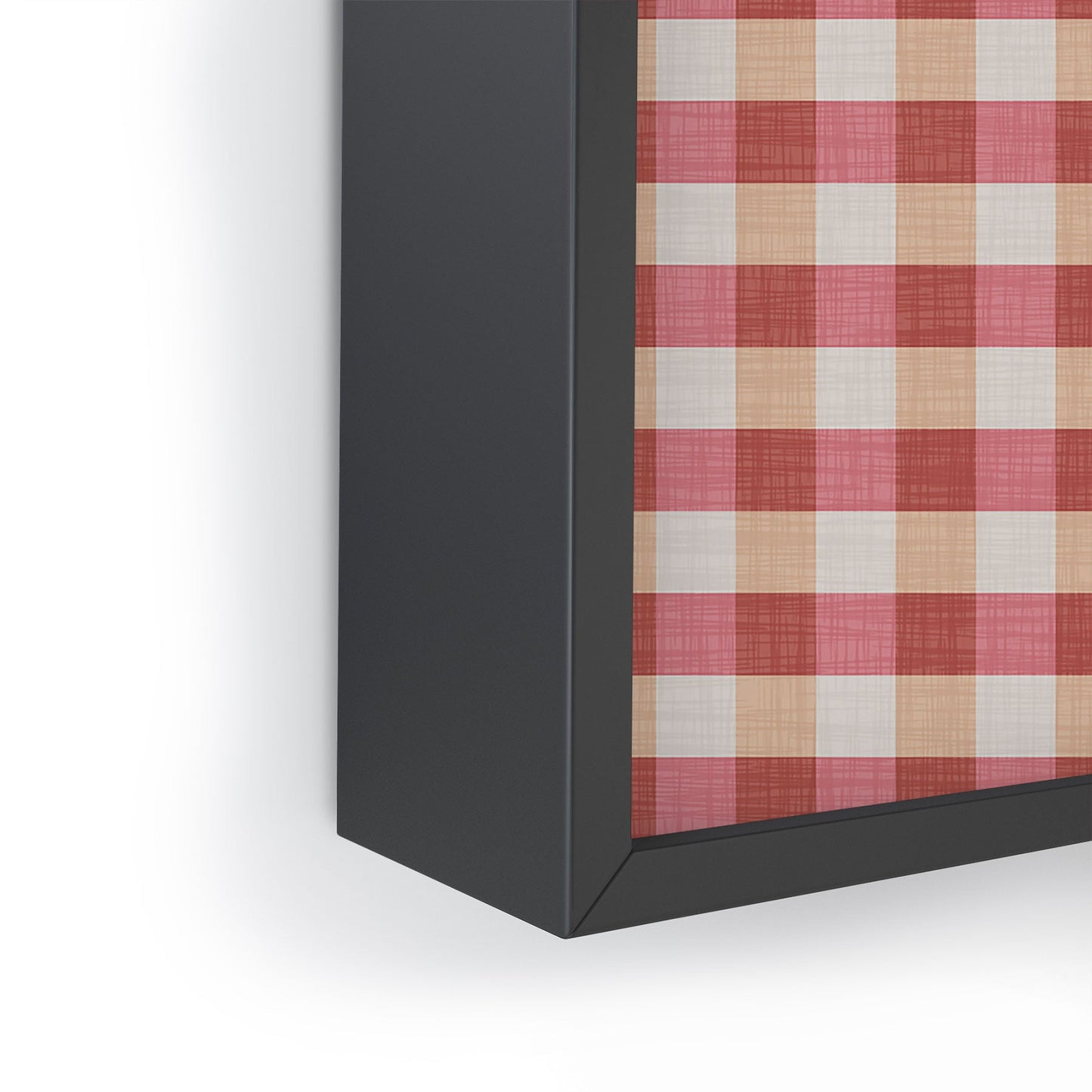 Avenie Cozy Gingham Framed Mini Art Print