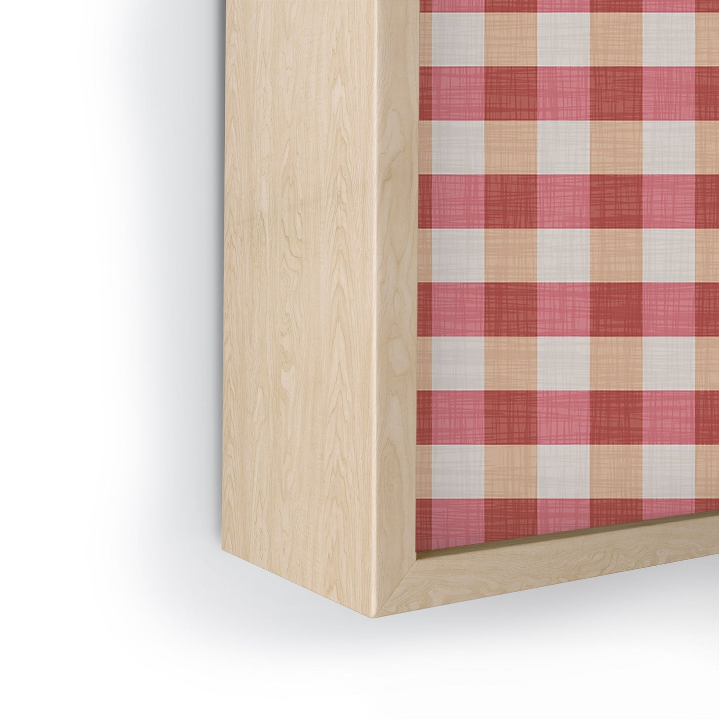 Avenie Cozy Gingham Framed Mini Art Print