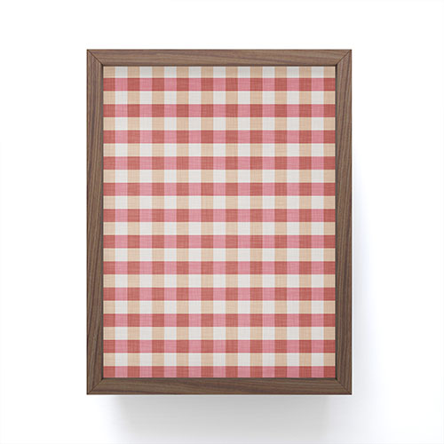 Avenie Cozy Gingham Framed Mini Art Print