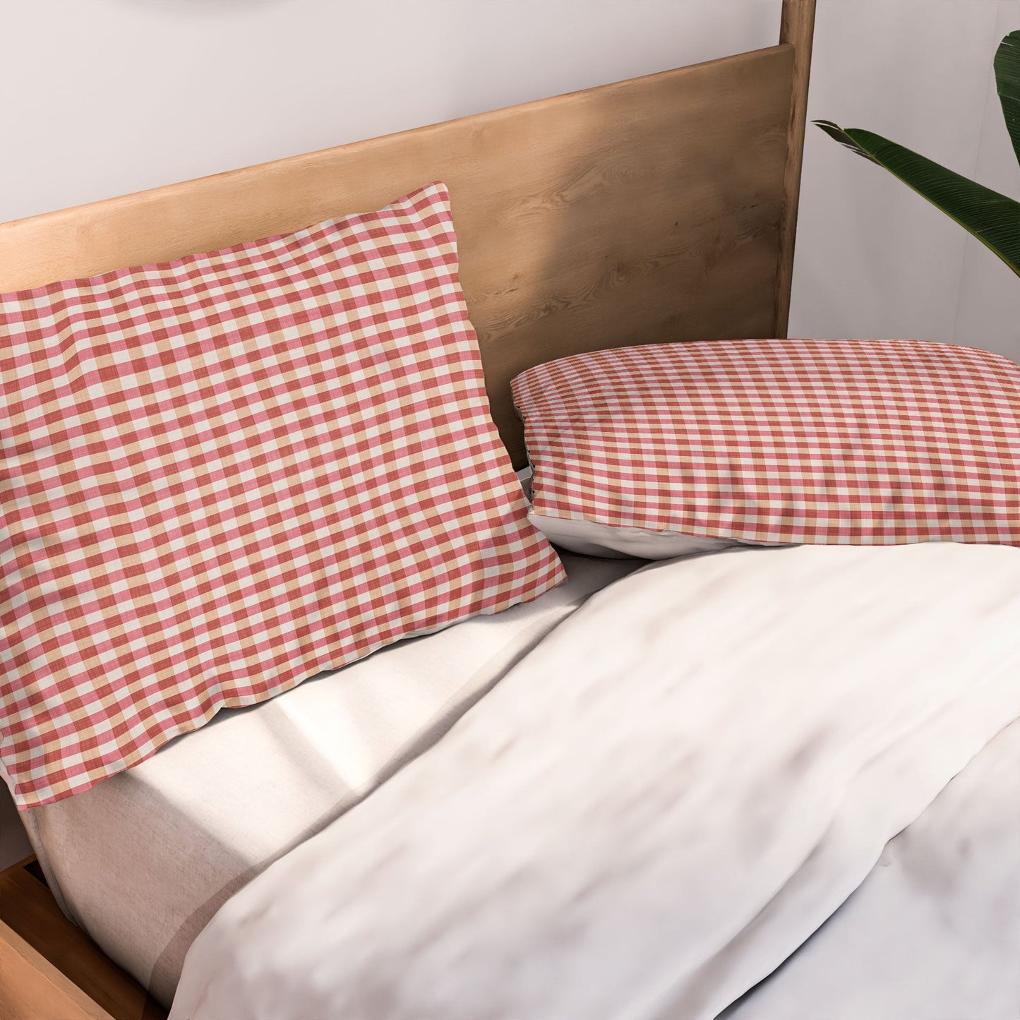 Avenie Cozy Gingham Pillow Shams
