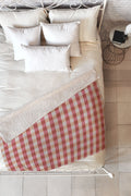 Avenie Cozy Gingham Fleece Throw Blanket