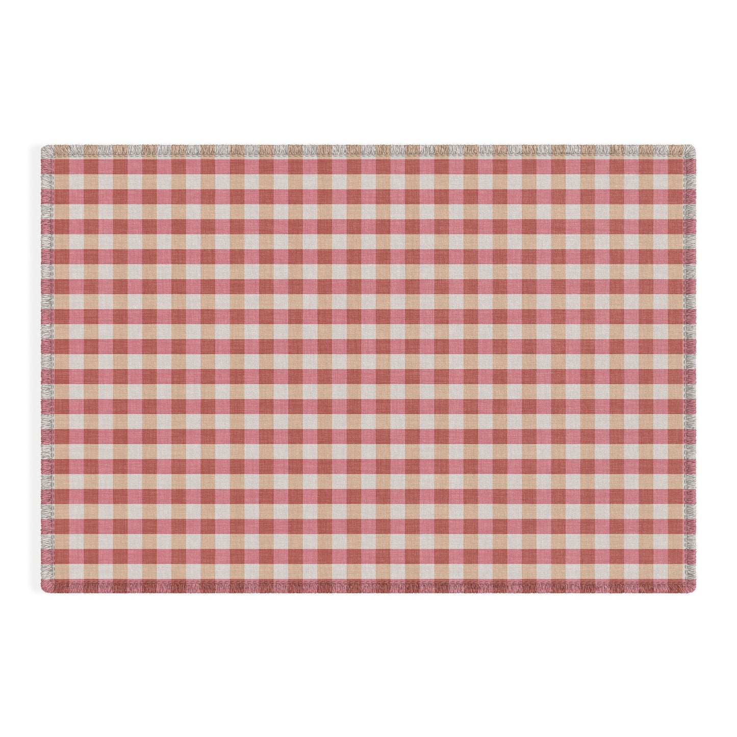 Avenie Cozy Gingham Outdoor Rug