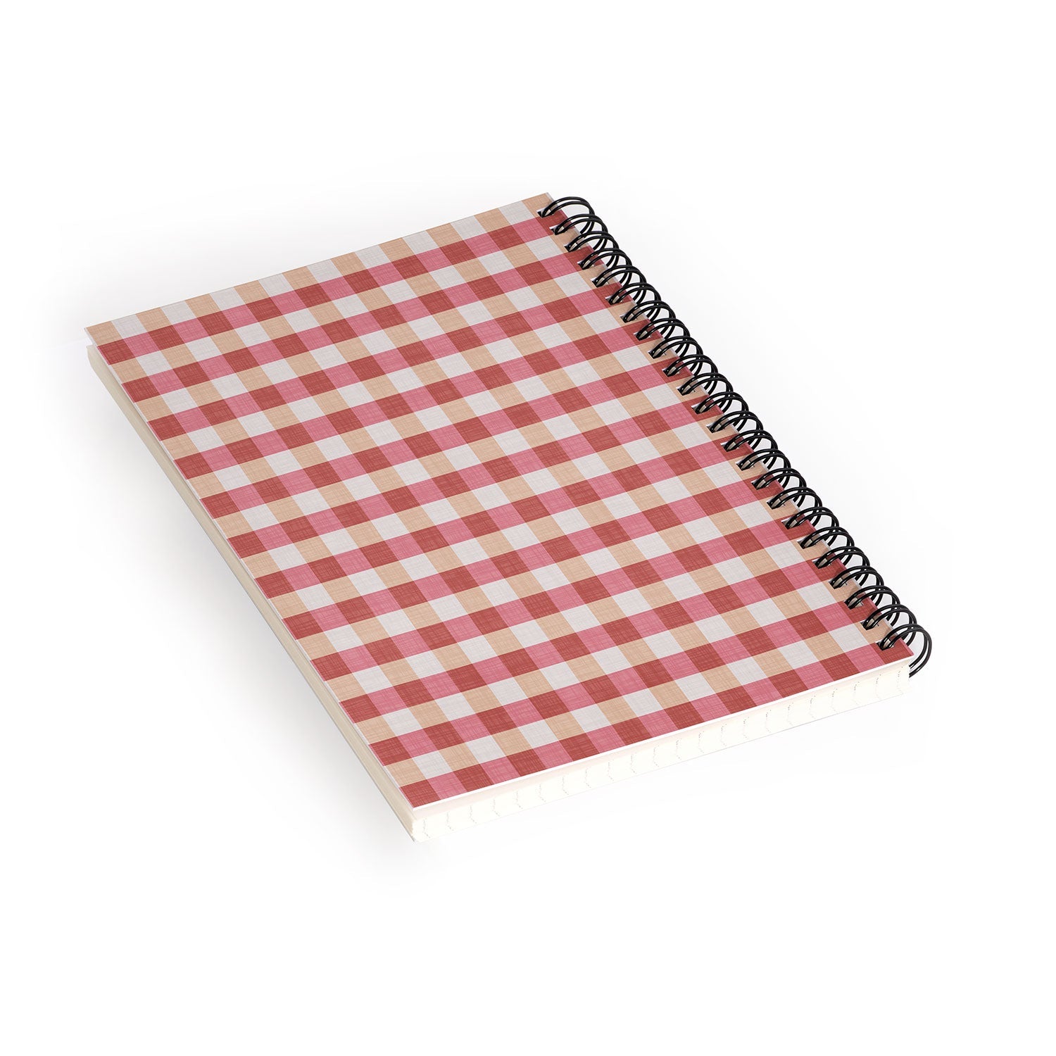 Avenie Cozy Gingham Spiral Notebook