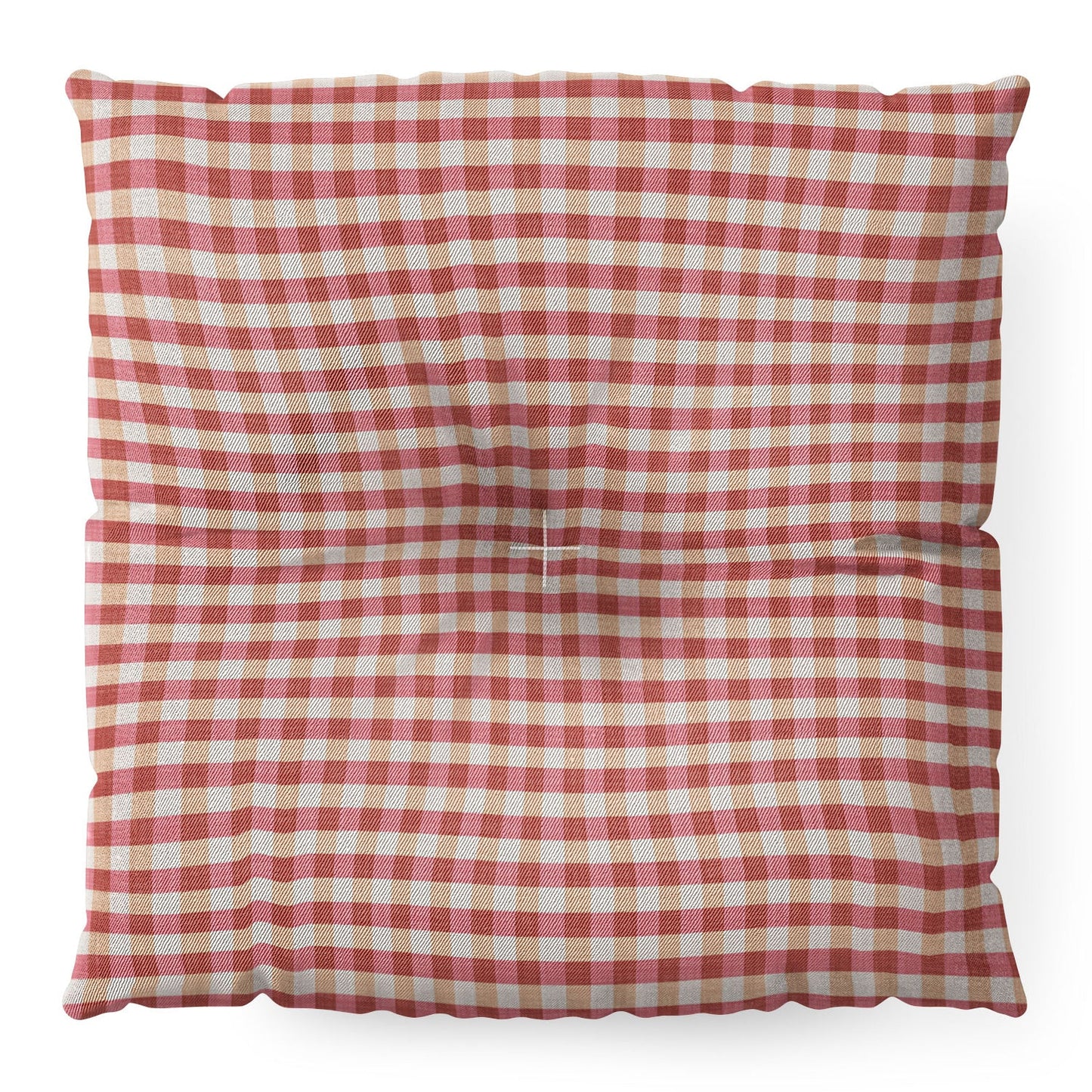 Avenie Cozy Gingham Floor Pillow Square