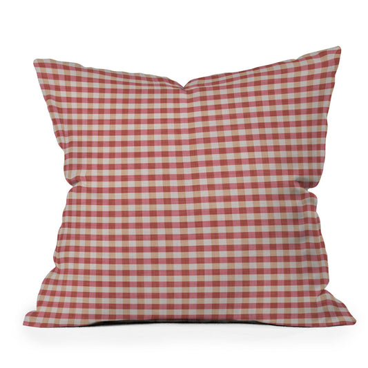 Avenie Cozy Gingham Outdoor Throw Pillow