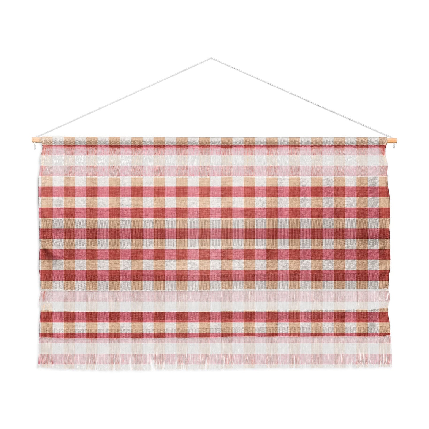 Avenie Cozy Gingham Wall Hanging Landscape