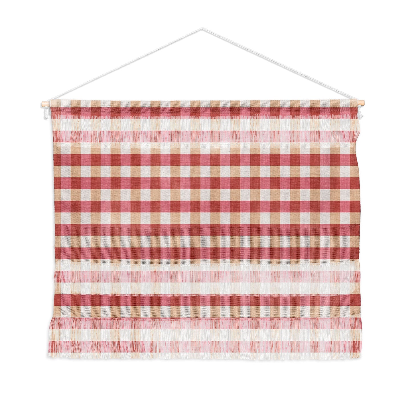Avenie Cozy Gingham Wall Hanging Landscape